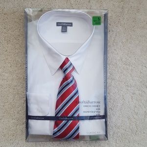 NWT Croft & Barrow Dress Shirt With Tie